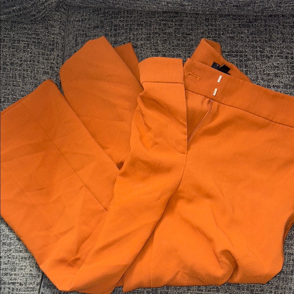 Ann Taylor Orange Chinos Vibrant Casual Style